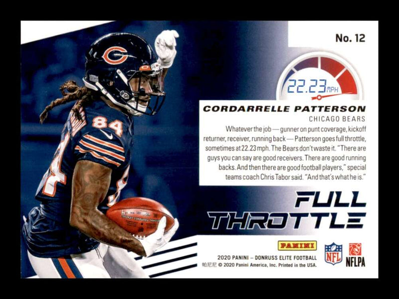 Load image into Gallery viewer, 2020 Donruss Elite Full Throttle Green Cordarrelle Patterson #12 Image 2
