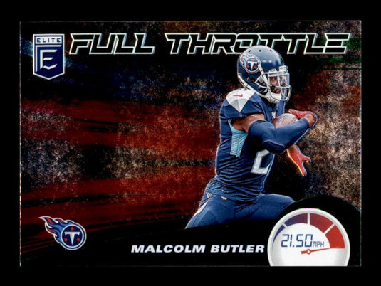 2020 Donruss Elite Full Throttle Green Malcolm Butler