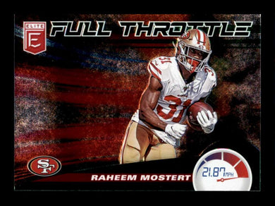 2020 Donruss Elite Full Throttle Green Raheem Mostert 