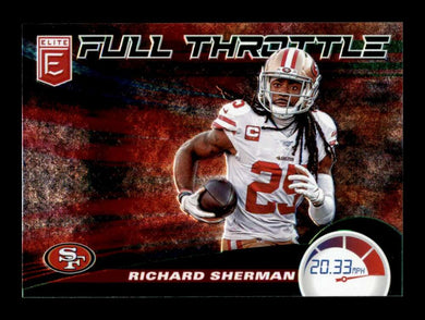 2020 Donruss Elite Full Throttle Green Richard Sherman 