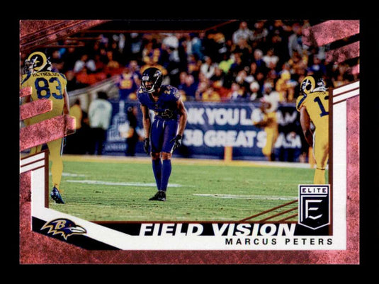 2020 Donruss Elite Field Vision Pink Marcus Peters