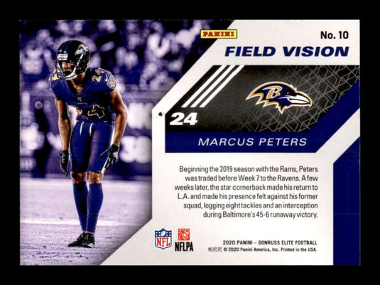 2020 Donruss Elite Field Vision Pink Marcus Peters