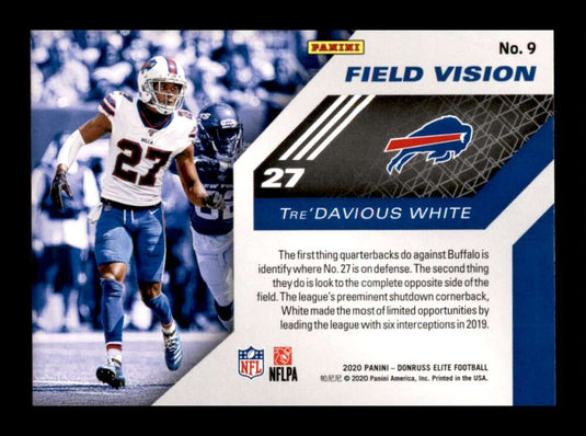 2020 Donruss Elite Field Vision Green Tre'Davious White 