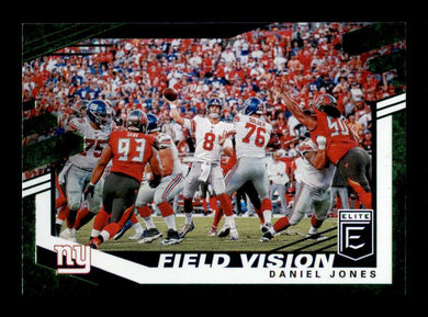 2020 Donruss Elite Field Vision Green Daniel Jones 