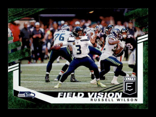 2020 Donruss Elite Field Vision Green Russell Wilson