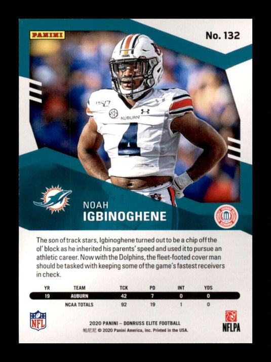 2020 Donruss Elite Pink Noah Igbinoghene 