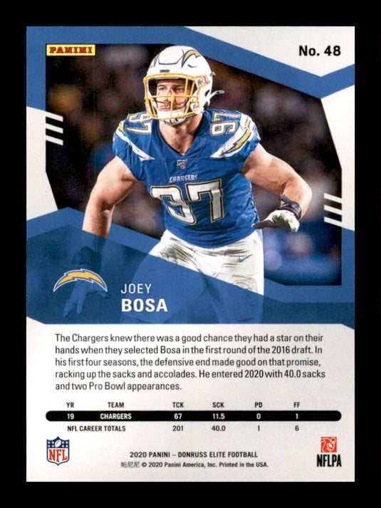 2020 Donruss Elite Pink Joey Bosa