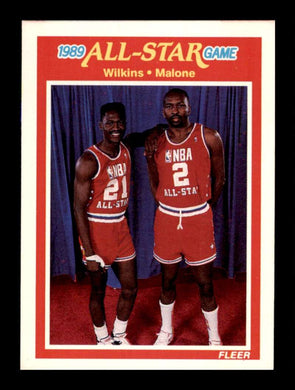 1989-90 Fleer Dominique Wilkins Moses Malone 