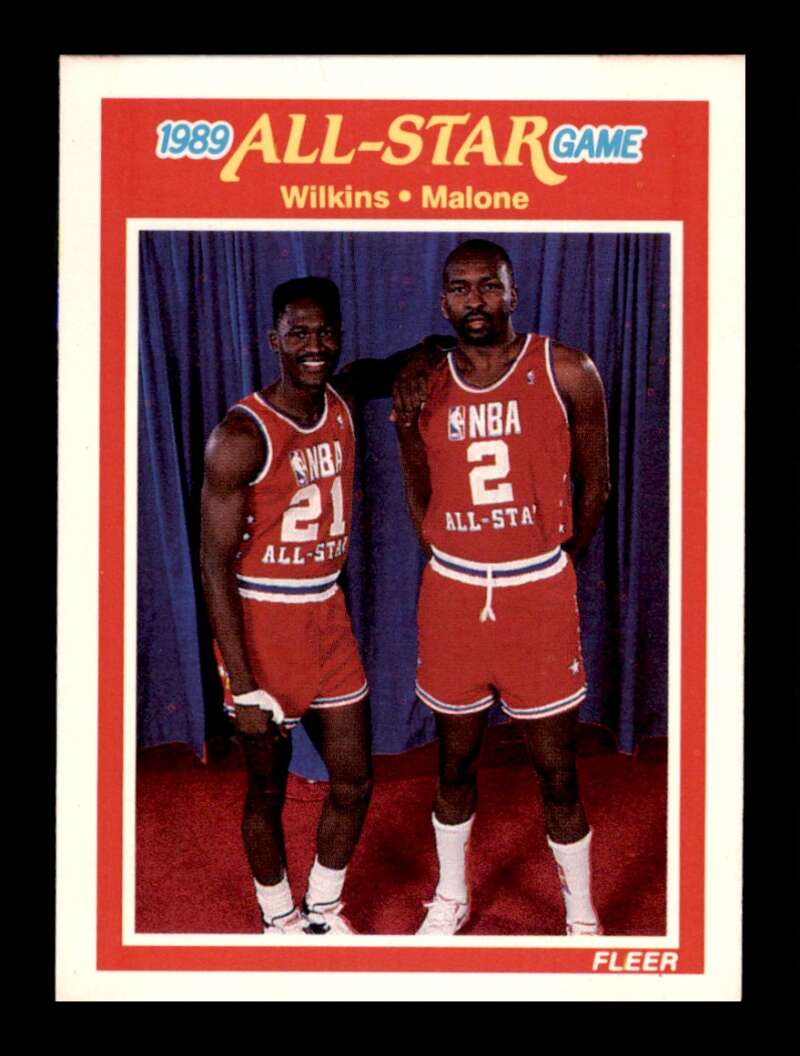 Load image into Gallery viewer, 1989-90 Fleer Dominique Wilkins Moses Malone #165 All Star Image 1
