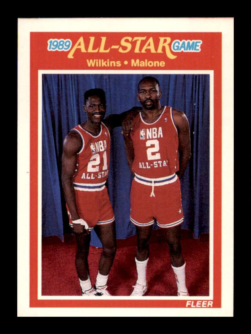 Load image into Gallery viewer, 1989-90 Fleer Dominique Wilkins Moses Malone #165 All Star Image 1
