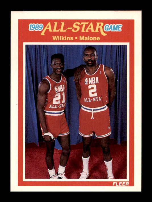 1989-90 Fleer Dominique Wilkins Moses Malone