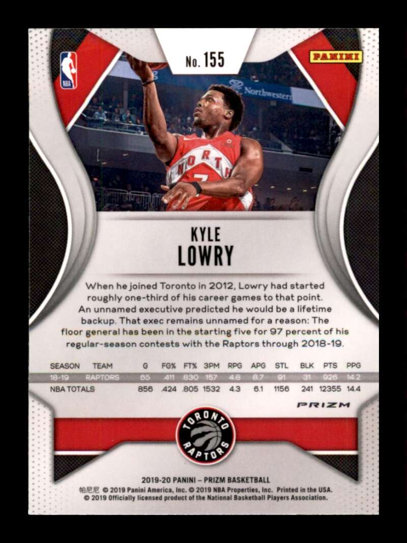 Load image into Gallery viewer, 2019-20 Panini Prizm Red Wave Prizm Kyle Lowry #155 Image 2
