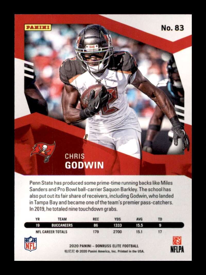 Load image into Gallery viewer, 2020 Donruss Elite Pink Chris Godwin #83 Image 2
