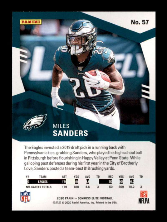 2020 Donruss Elite Pink Miles Sanders 