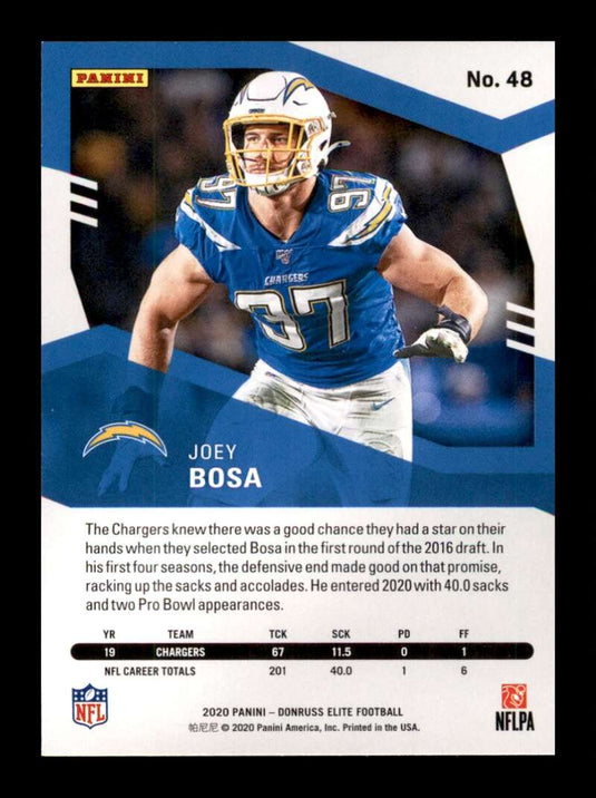 2020 Donruss Elite Pink Joey Bosa 