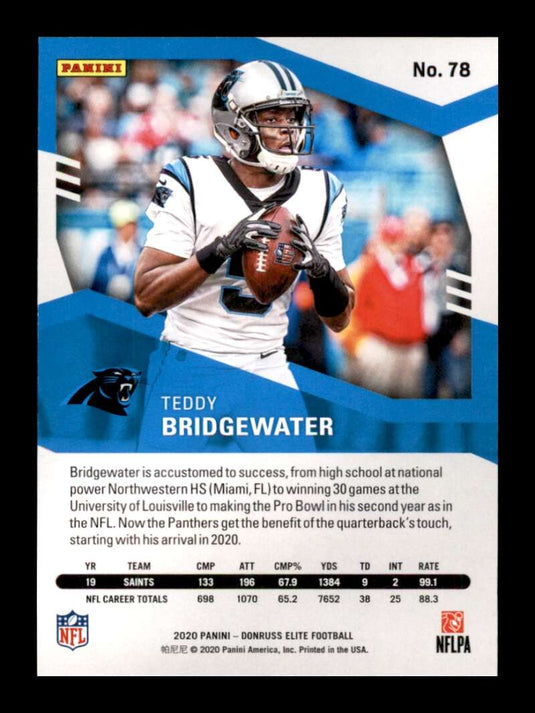 2020 Donruss Elite Pink Teddy Bridgewater 