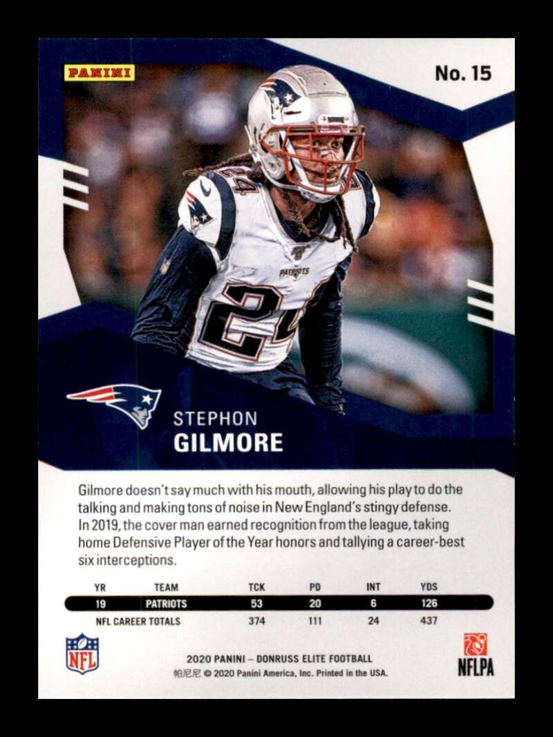 Load image into Gallery viewer, 2020 Donruss Elite Pink Stephon Gilmore #15 Image 2
