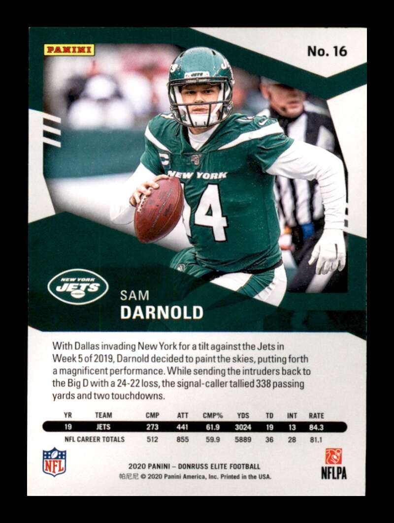 Load image into Gallery viewer, 2020 Donruss Elite Pink Sam Darnold #16 Image 2
