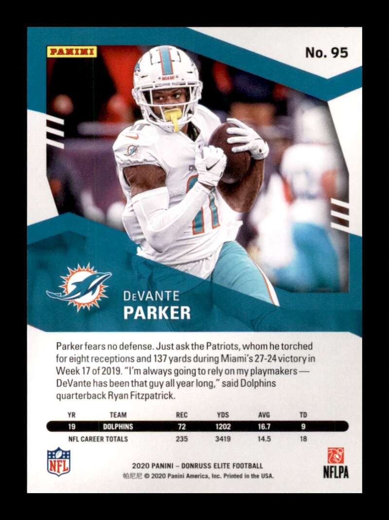 Load image into Gallery viewer, 2020 Donruss Elite Pink DeVante Parker #95 Image 2
