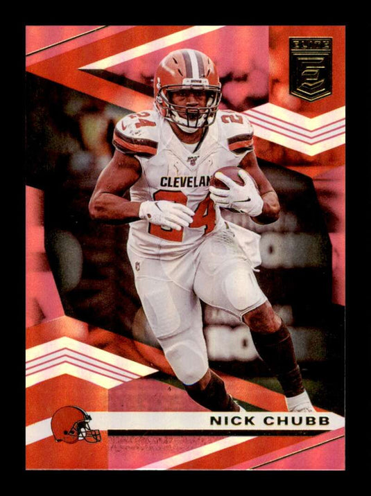 2020 Donruss Elite Pink Nick Chubb 