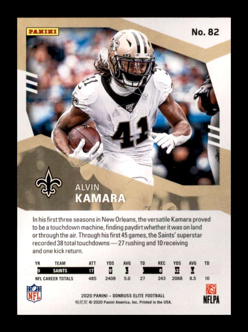 Load image into Gallery viewer, 2020 Donruss Elite Pink Alvin Kamara #82 Image 2
