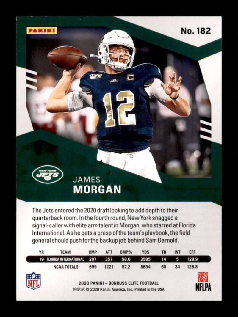 Load image into Gallery viewer, 2020 Donruss Elite Green James Morgan #182 Rookie RC Image 2
