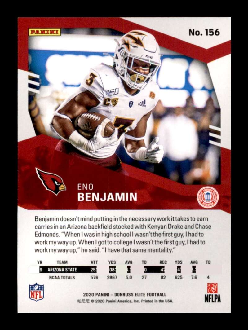 Load image into Gallery viewer, 2020 Donruss Elite Green Eno Benjamin #156 Rookie RC Image 2
