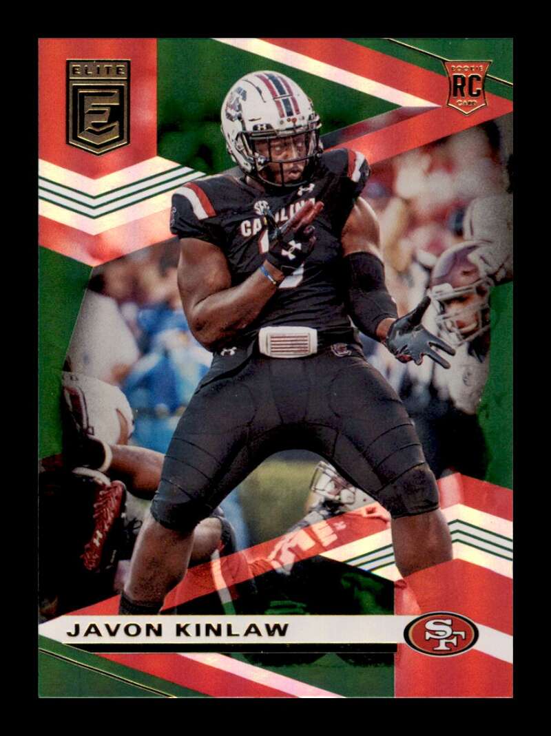 Load image into Gallery viewer, 2020 Donruss Elite Green Javon Kinlaw #139 Rookie RC Image 1
