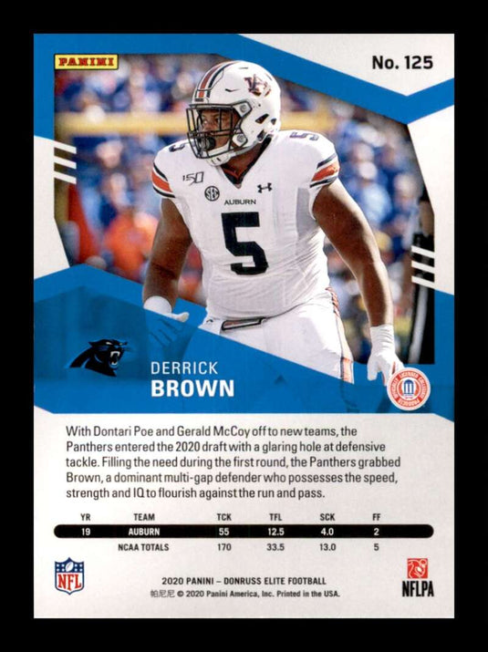 2020 Donruss Elite Green Derrick Brown