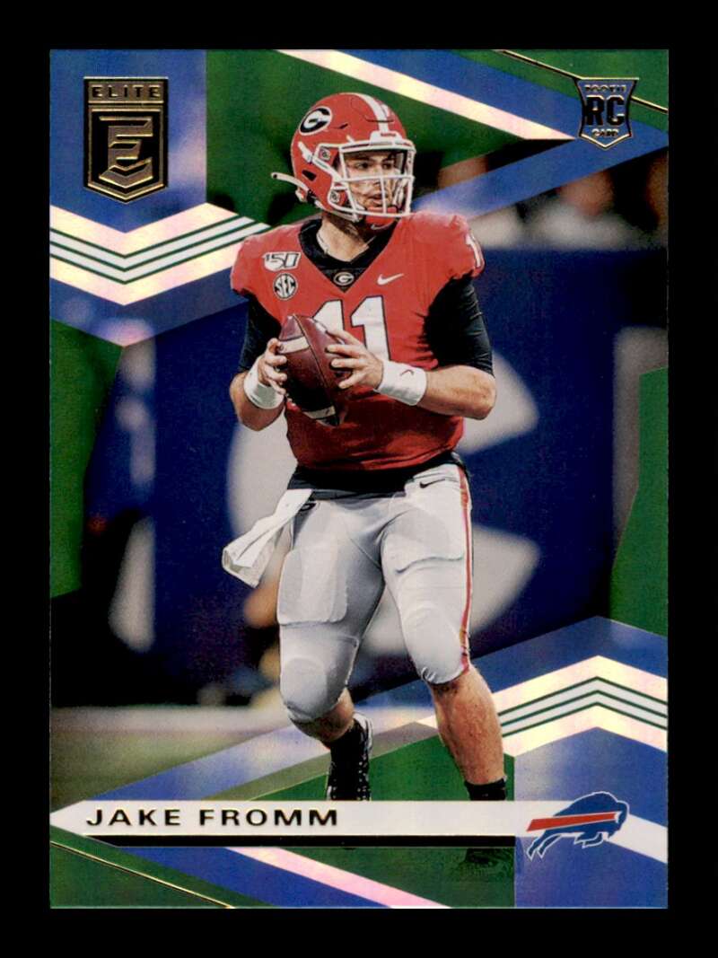 Load image into Gallery viewer, 2020 Donruss Elite Green Jake Fromm #107 Rookie RC Image 1
