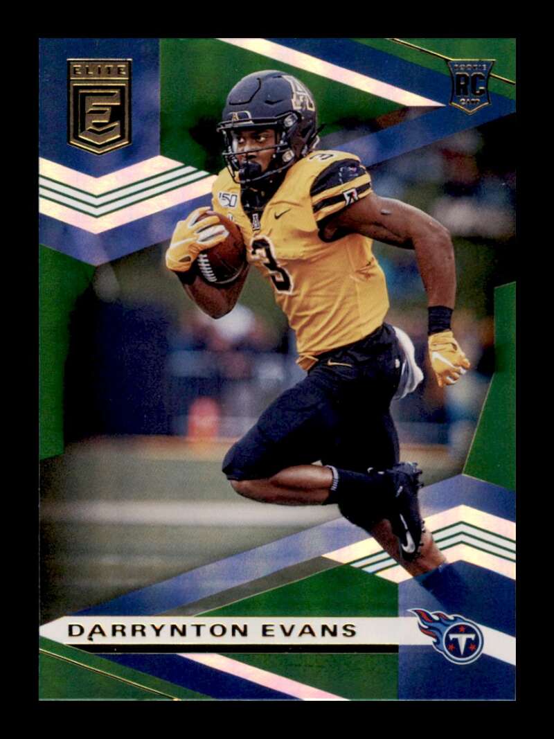 Load image into Gallery viewer, 2020 Donruss Elite Green Darrynton Evans #158 Rookie RC Image 1
