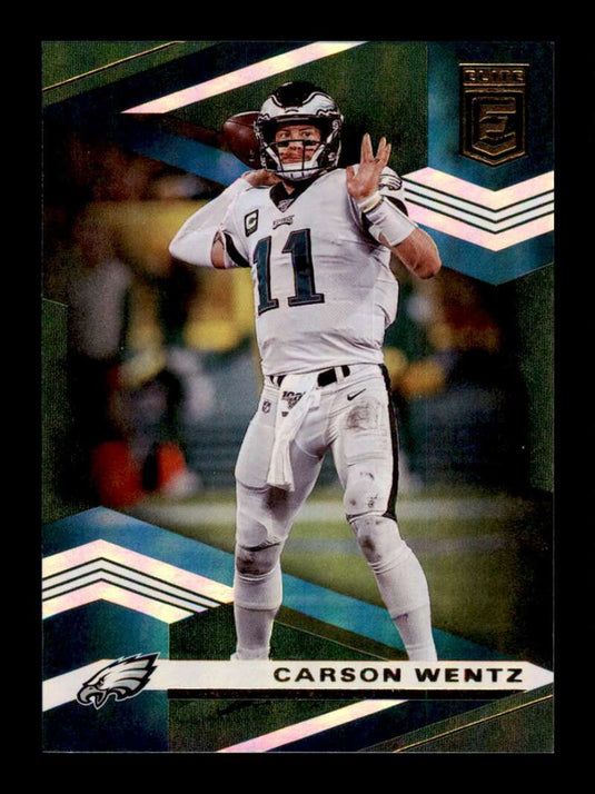 2020 Donruss Elite Green Carson Wentz