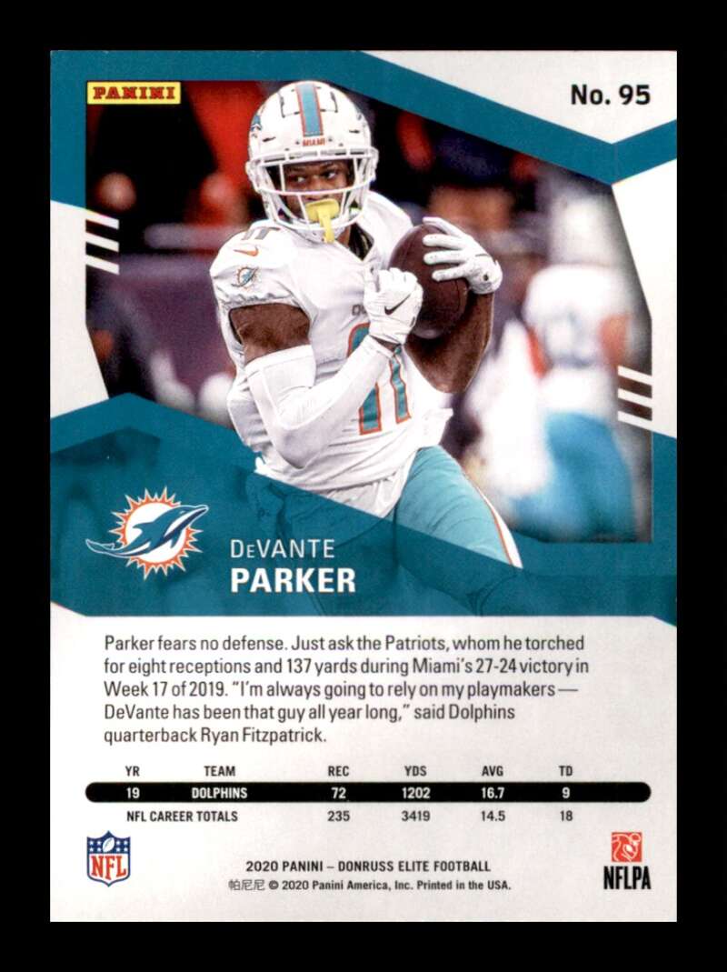 Load image into Gallery viewer, 2020 Donruss Elite Green DeVante Parker #95 Image 2
