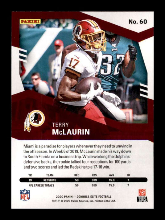 2020 Donruss Elite Green Terry McLaurin 