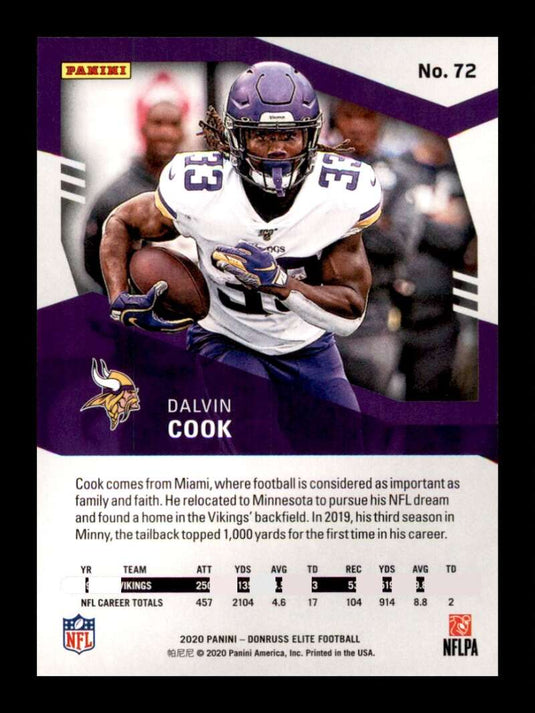 2020 Donruss Elite Green Dalvin Cook