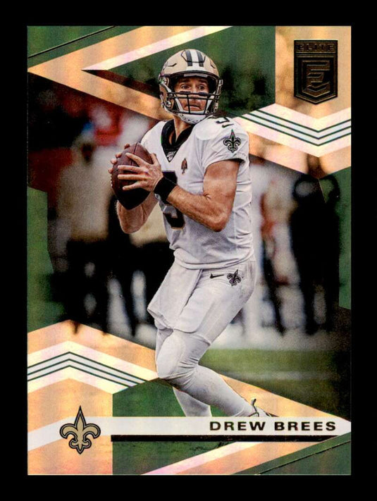 2020 Donruss Elite Green Drew Brees 