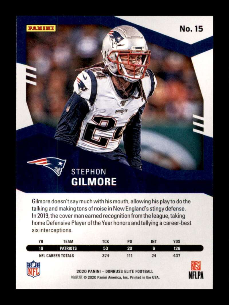 Load image into Gallery viewer, 2020 Donruss Elite Green Stephon Gilmore #15 Image 2
