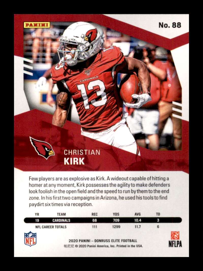 Load image into Gallery viewer, 2020 Donruss Elite Green Christian Kirk #88 Image 2
