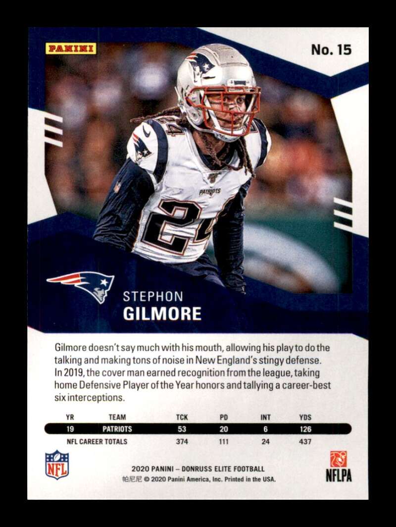 Load image into Gallery viewer, 2020 Donruss Elite Green Stephon Gilmore #15 Image 2
