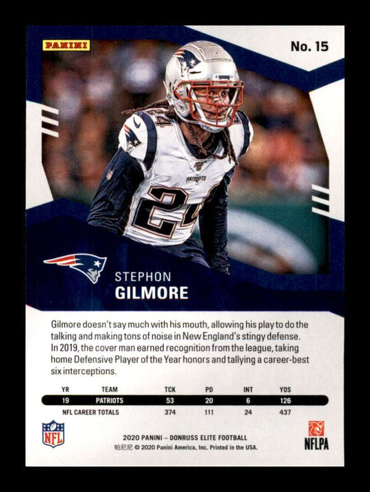 2020 Donruss Elite Green Stephon Gilmore