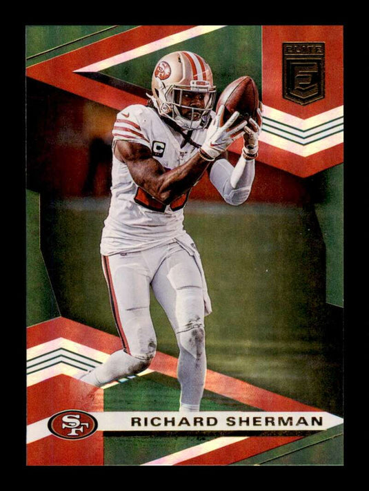 2020 Donruss Elite Green Richard Sherman 