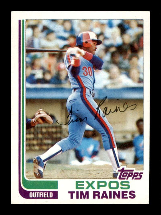 1982 Topps Tim Raines