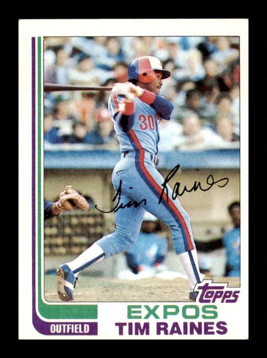 1982 Topps Tim Raines