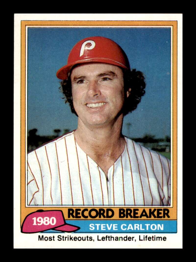 Load image into Gallery viewer, 1981 Topps Steve Carlton #202 Philadelphia Phillies Image 1
