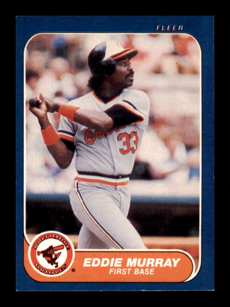 Load image into Gallery viewer, 1986 Fleer Eddie Murray #282 Baltimore Orioles Image 1
