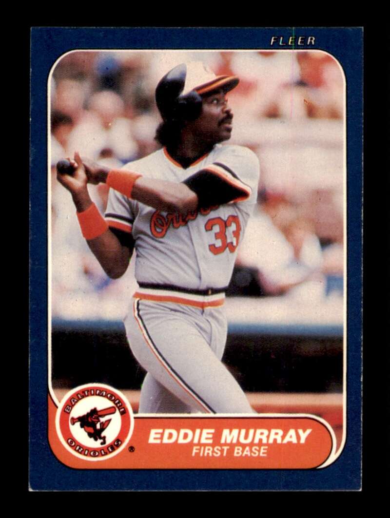 Load image into Gallery viewer, 1986 Fleer Eddie Murray #282 Baltimore Orioles Image 1
