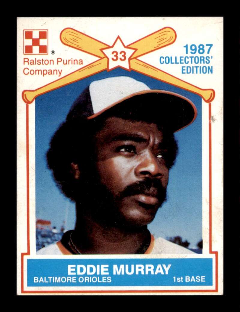 Load image into Gallery viewer, 1987 Topps Ralston Purina Eddie Murray #8 Baltimore Orioles Image 1
