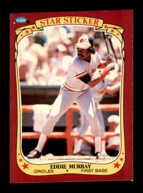 1986 Fleer Star Stickers Eddie Murray 