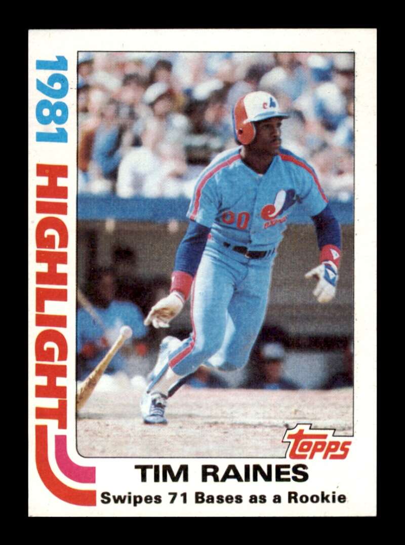 Load image into Gallery viewer, 1982 Topps Tim Raines #3 Montreal Expos Image 1
