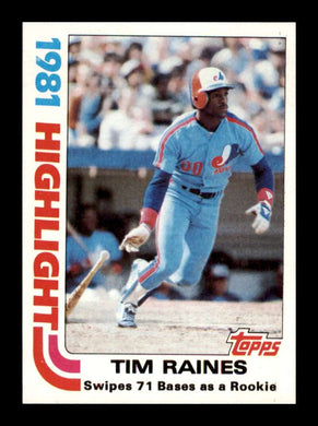 1982 Topps Tim Raines 